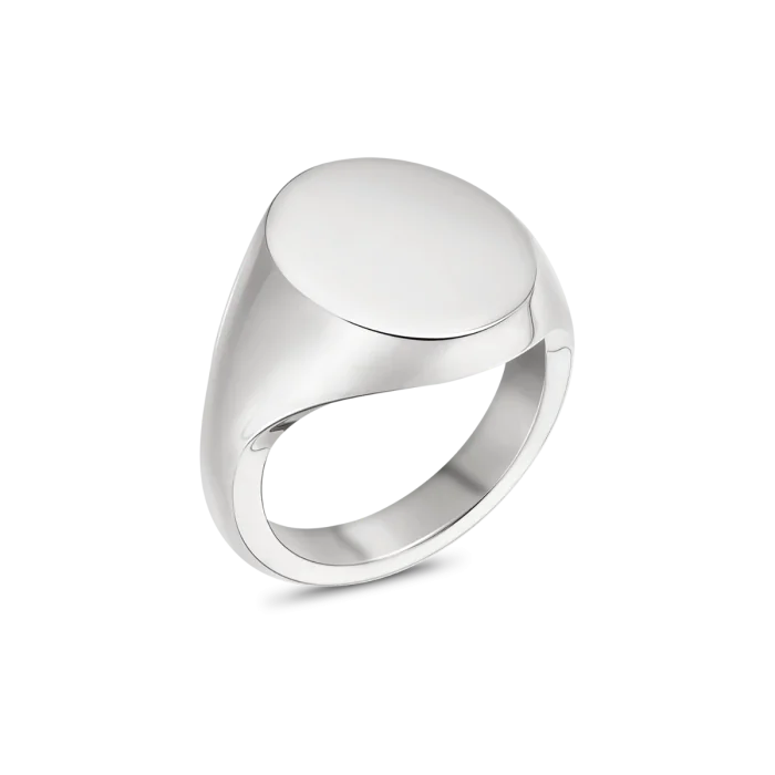 Sterling Silver Oxford 55 Signet Ring | Rebus Signet Rings