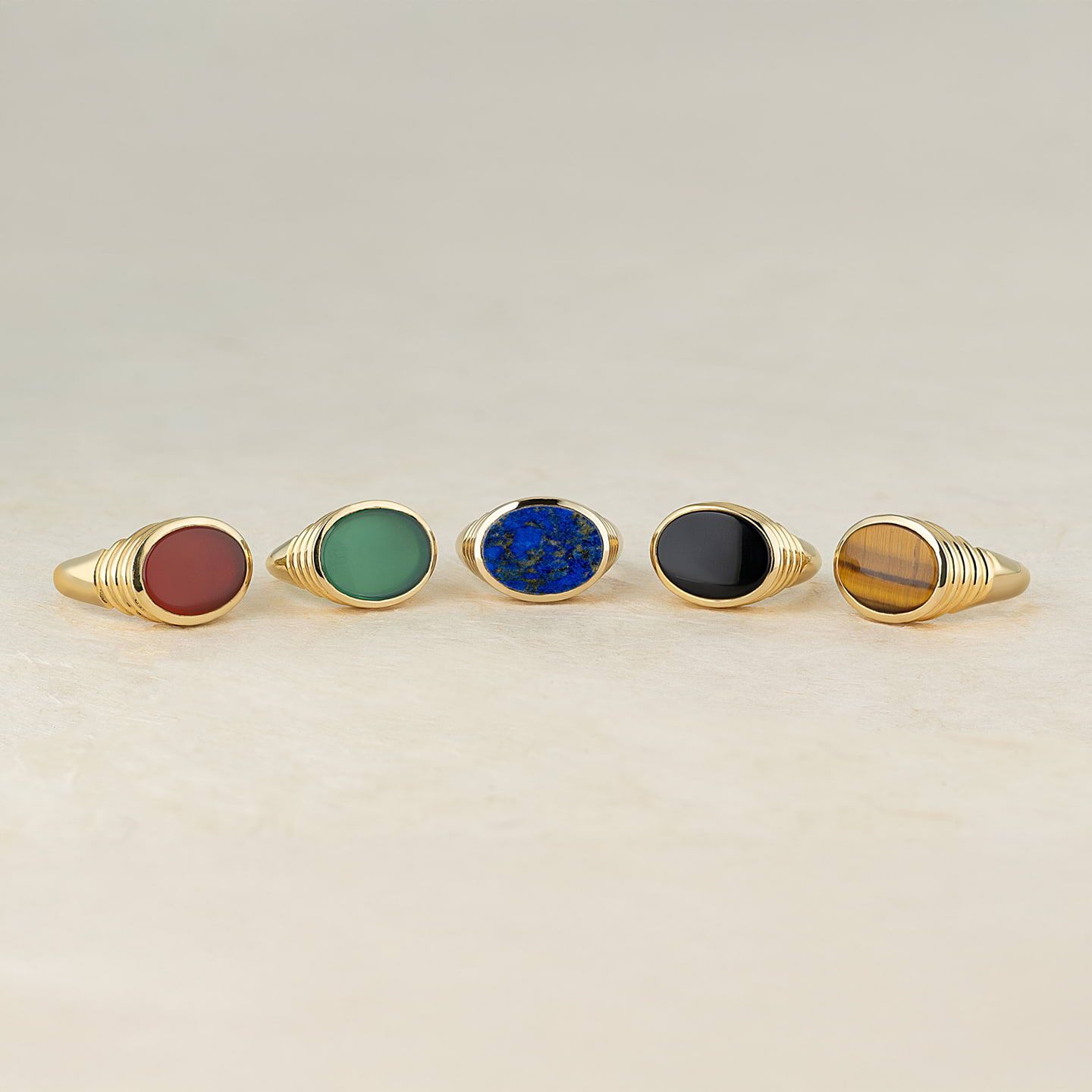 Stone Set Nova Signet Ring