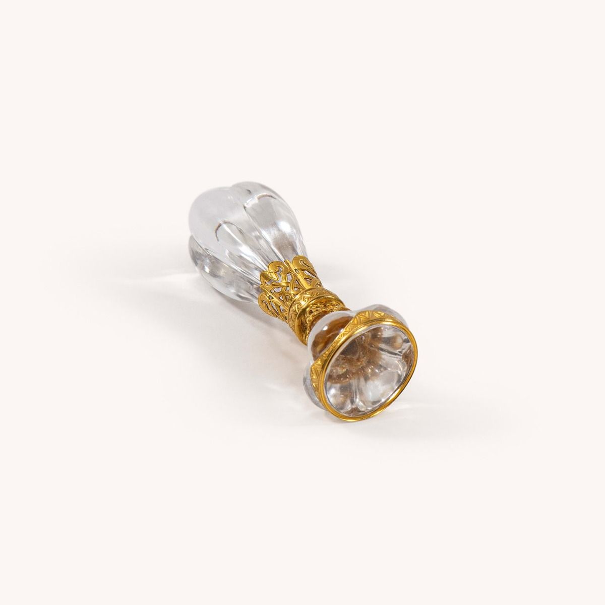 Desk Seal | Clear Crystal & Gilt Desk Seal