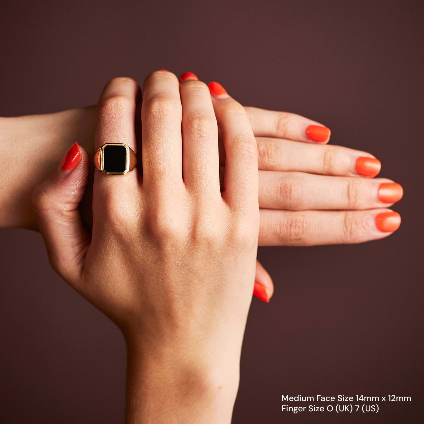 Stone Set Portrait Signet Ring