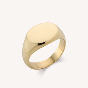 Landscape Oval Signet Ring