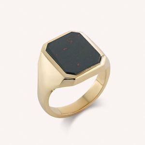 Stone Set Portrait Signet Ring