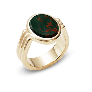 Stone Set Era Oval Signet Ring