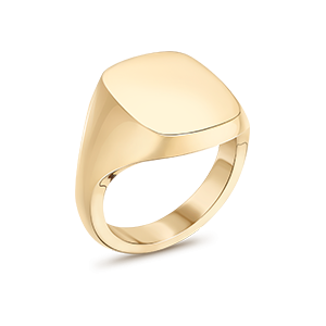 Cushion 55 Signet Ring SMO Gold