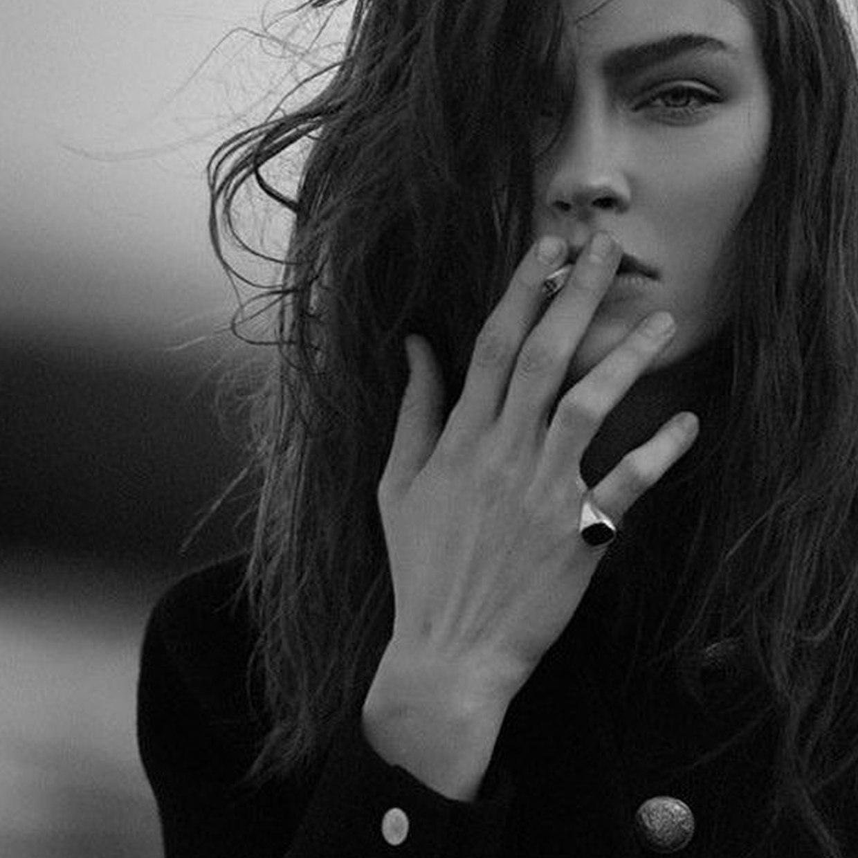 Stone Set Cushion Signet Ring